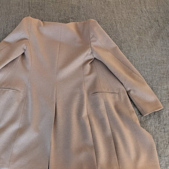 All Saints US Size 2 Wool Lyla Pea Coat in Camel Color - Picture 8 of 16
